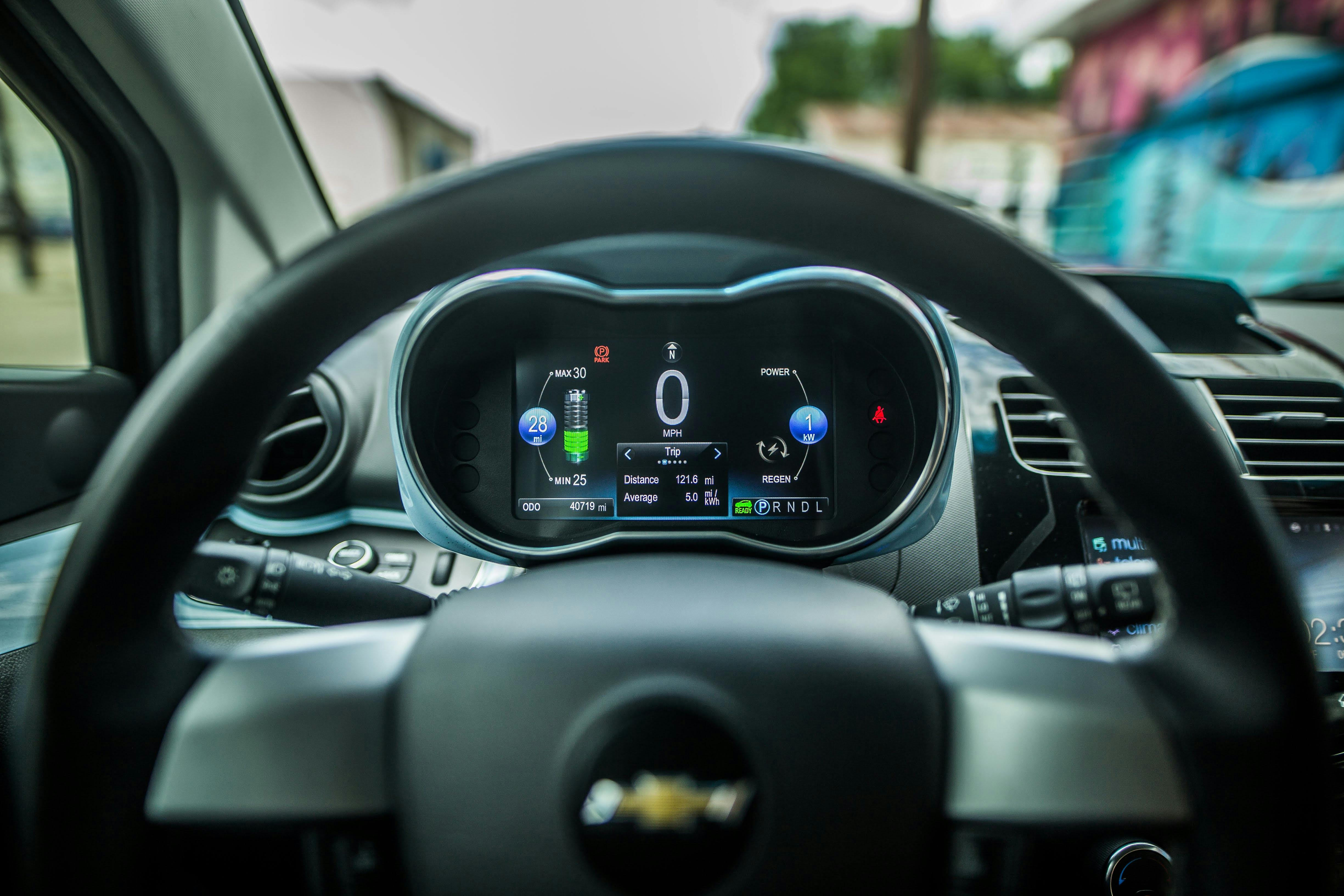 Afbeelding van een EV-dashboard